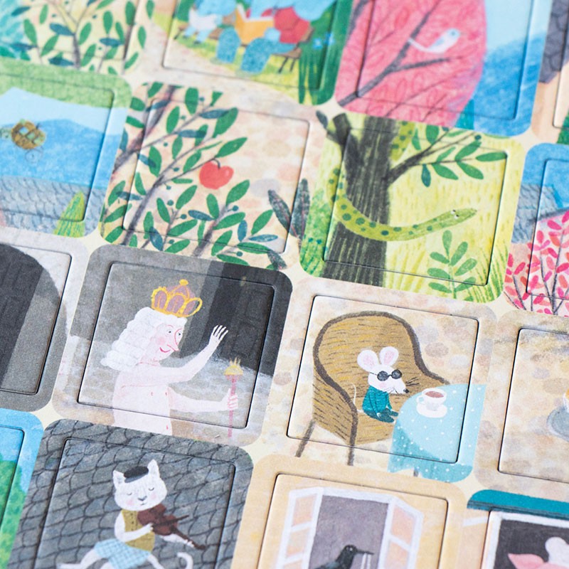 puzzle y juego de historias